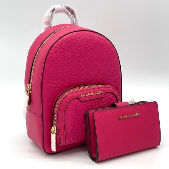 Michael Kors Jaycee Xsmall Backpack & Corner Zip Bifold Wallet - Picture 3 of 11